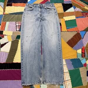 Vintage 1992 Levi’s 505 Orange Tabs Extremely Faded/Fatigued Blue Jeans 30Wx30L